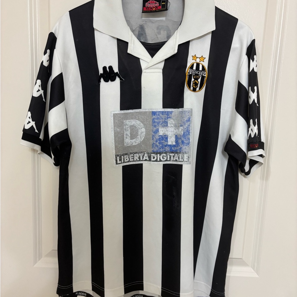 Kappa Juventus 1999/2000 Zidane Home Soccer Jersey Size S